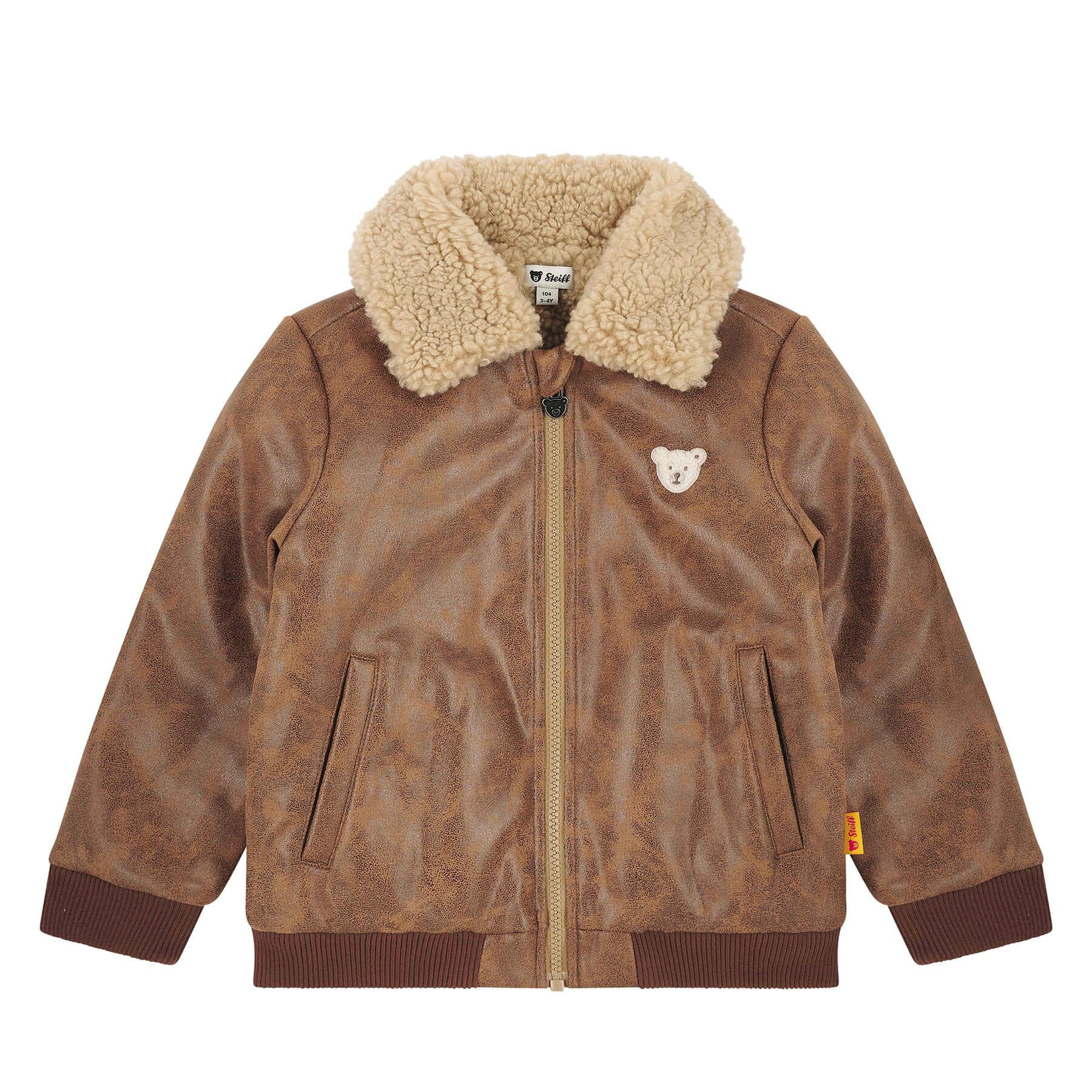 フェイクレザージャケット ブラウン★