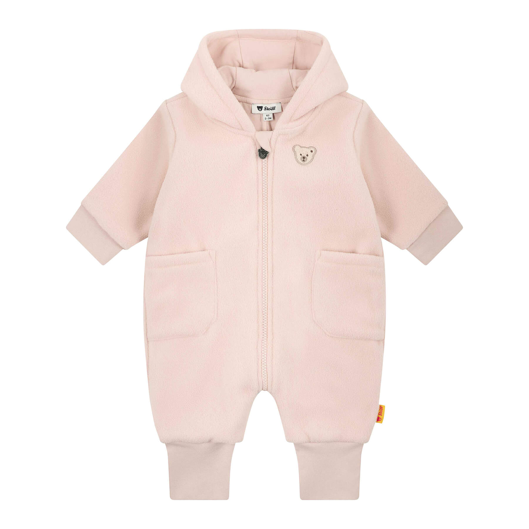 長袖カバーオール ピンク| ドイツ最高級テディベアのシュタイフ日本