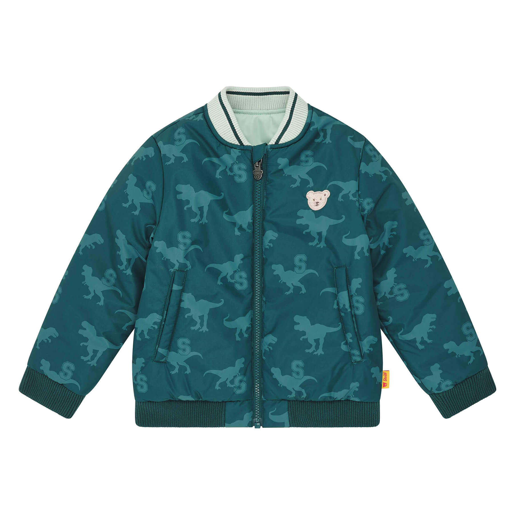 リバーシブルジャケット ディープグリーン| ドイツ最高級テディベアの