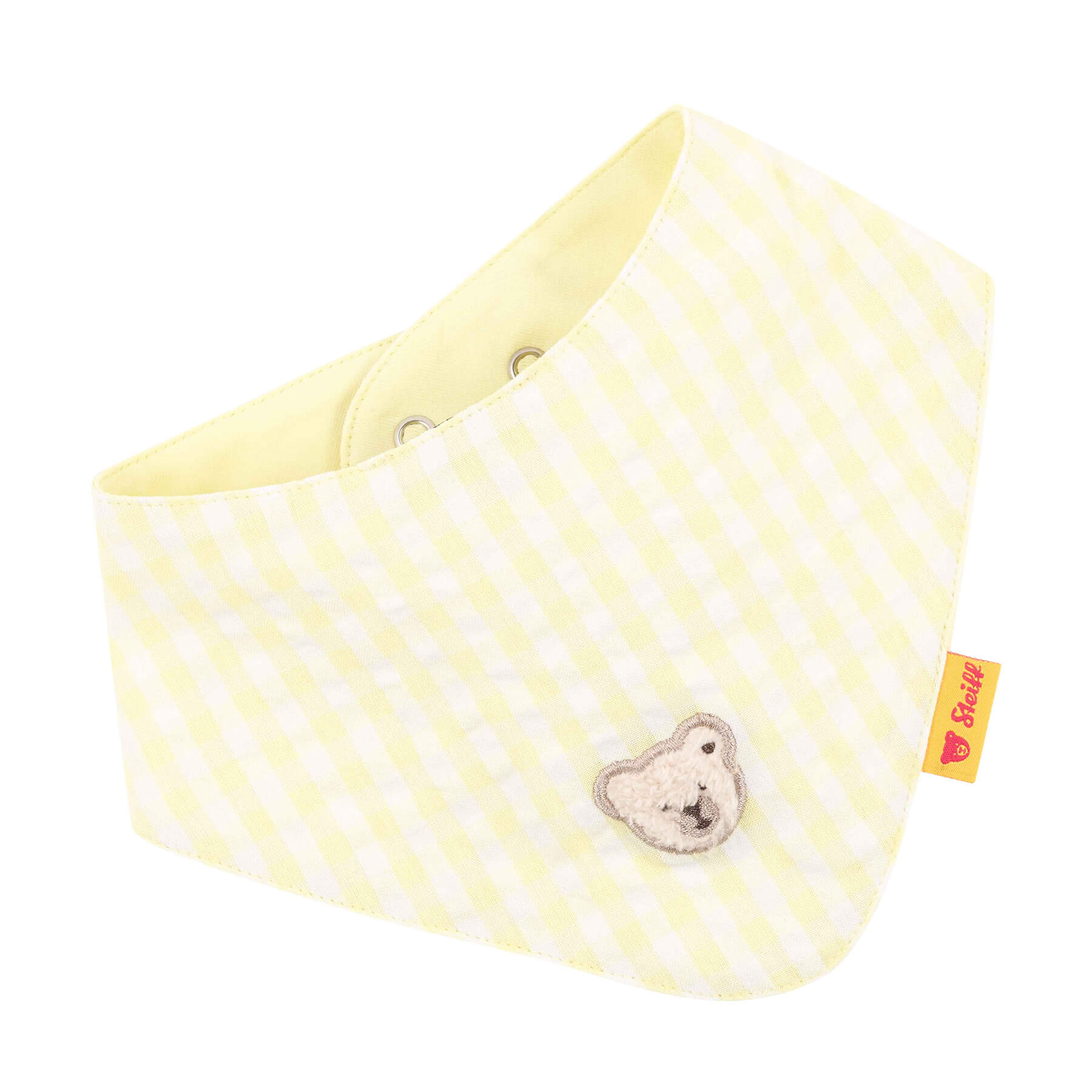 【comingsoon】リバーシブルスタイ イエロー（チェック柄）