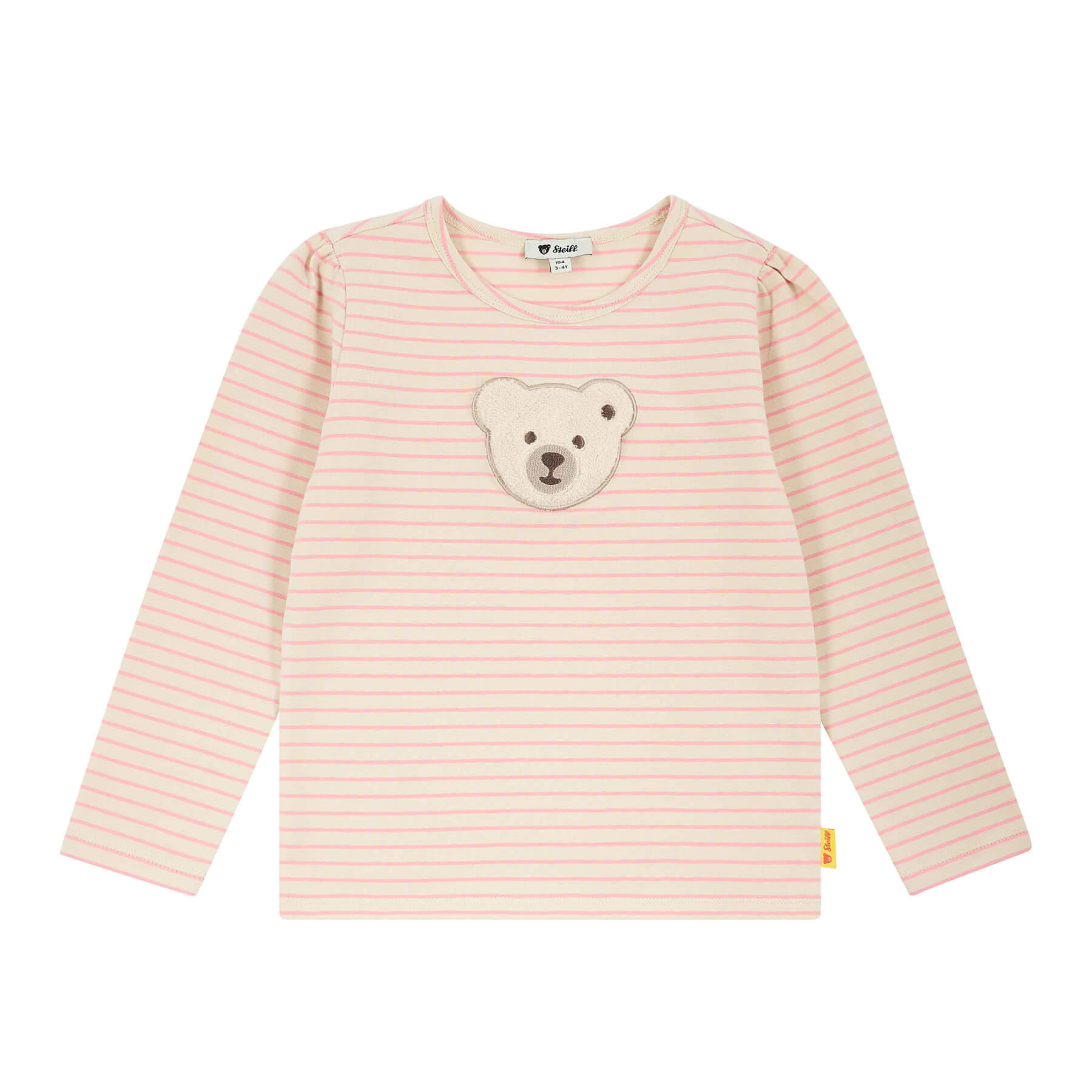 長袖Tシャツ アイボリー（ストライプ）