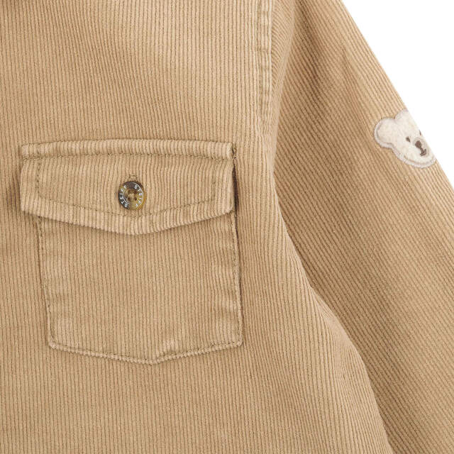 コーデュロイシャツ ベージュ| ドイツ最高級テディベアのシュタイフ