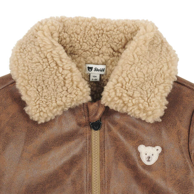 フェイクレザージャケット ブラウン| ドイツ最高級テディベアの