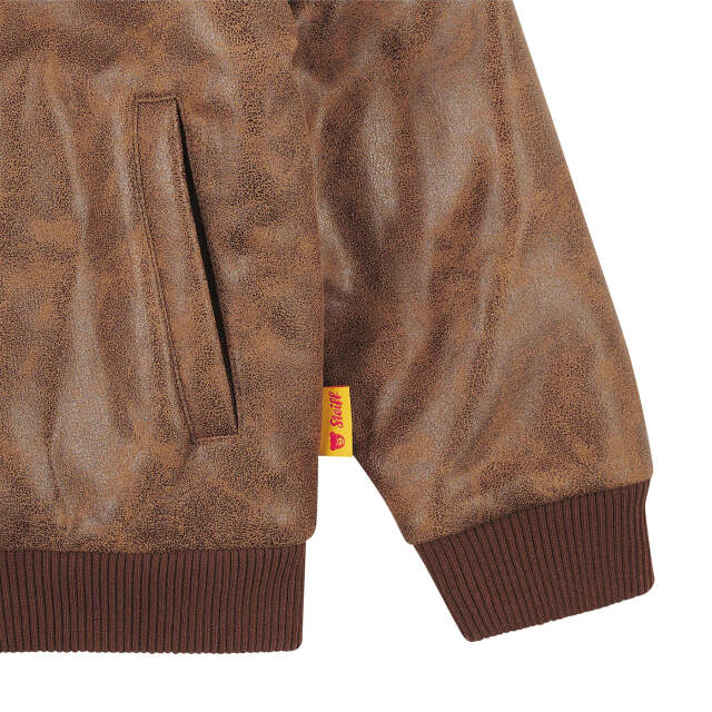 フェイクレザージャケット ブラウン| ドイツ最高級テディベアの