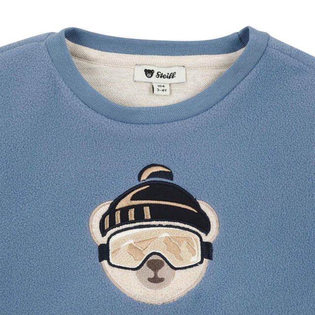 トレーナー ミディアムブルー| ドイツ最高級テディベアのシュタイフ