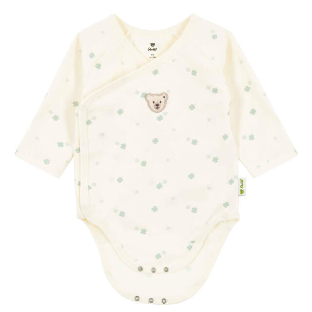 前開き長袖ロンパース アイボリー