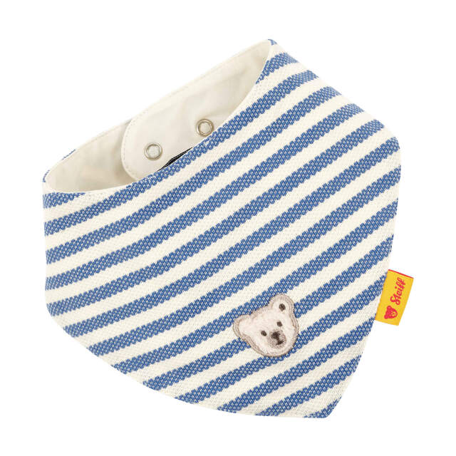 【comingsoon】リバーシブルスタイ ブルー（ボーダー）＆アイボリー