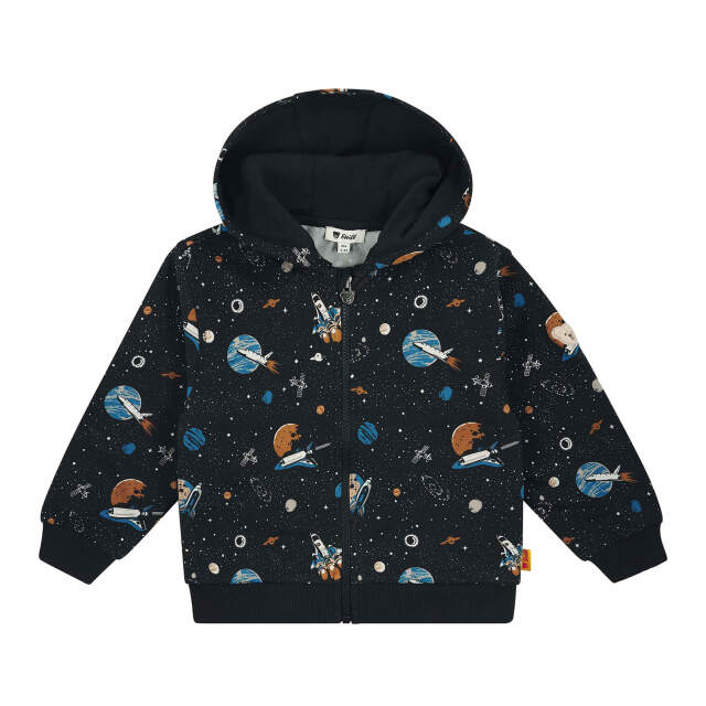 ジップアップパーカー 宇宙柄