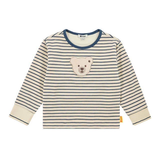 長袖Tシャツ アイボリー（ストライプ）