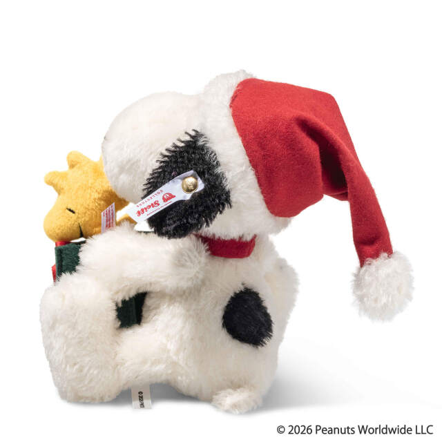 PEANUTS スヌーピー&ウッドストック ぬいぐるみ クリスマスセット① スヌーピーとウッドストック「クリスマス」 | ドイツ最高級テディベア