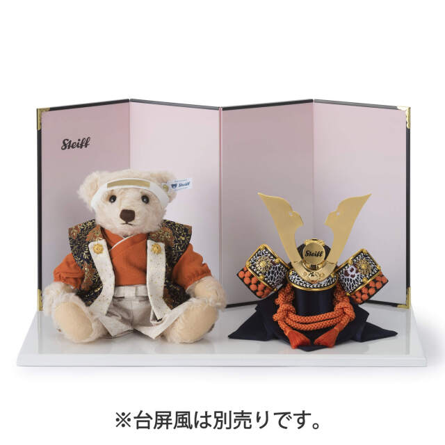 テディベア サムライ「中鍬柿色」 | ドイツ最高級テディベアの