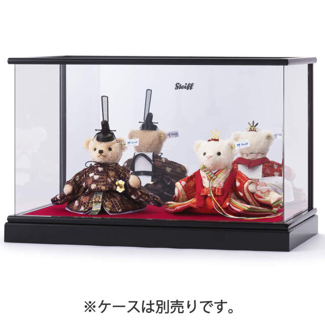 シュタイフ　雛人形ケース　Steiff　ひな祭り テディベア ひな人形「波千鳥」 | ドイツ最高級テディベアのシュタイフ