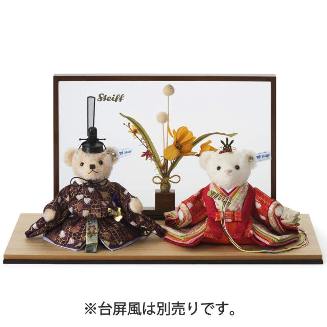 テディベア ひな人形「波千鳥」 | ドイツ最高級テディベアのシュタイフ