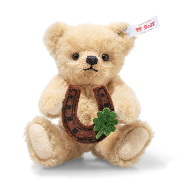 【シュタイフ公式サイト限定】テディベアと蹄鉄 ラッキーチャーム 