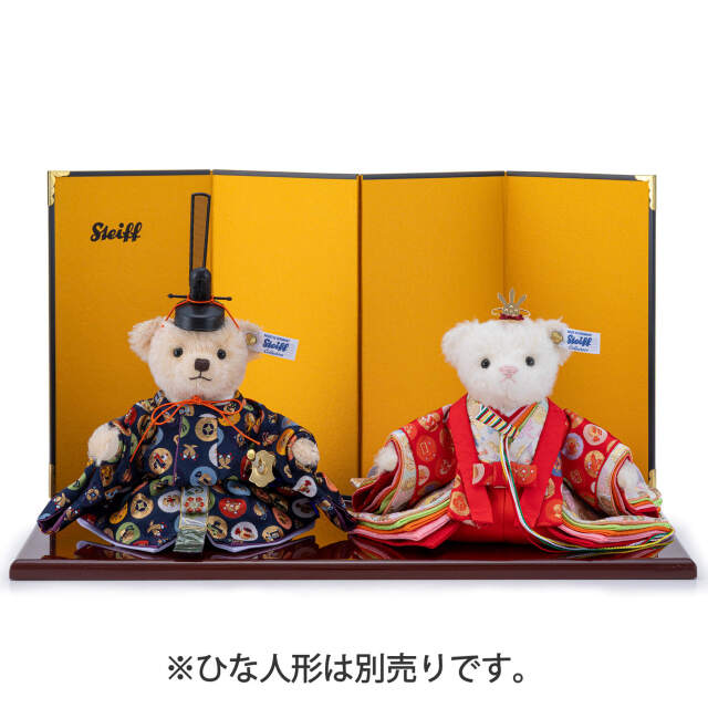 台屏風（ワイン/ゴールド） | ドイツ最高級テディベアのシュタイフ日本