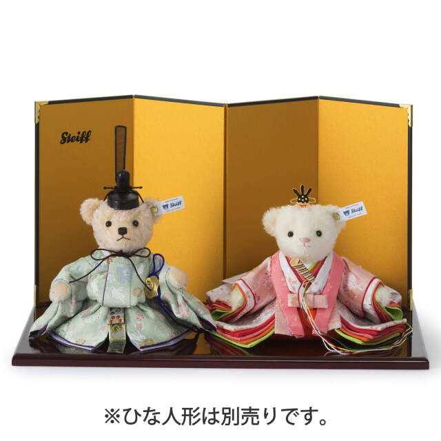 台屏風（ワイン/ゴールド） | ドイツ最高級テディベアのシュタイフ日本