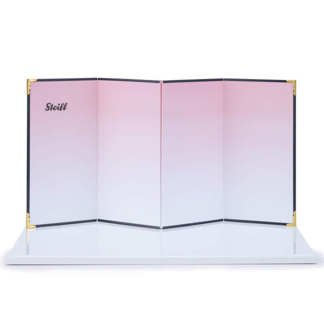 台屏風（ホワイト/ピンク）【12月頃より順次出荷予定】