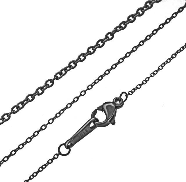 金属アレルギー対応 ネックレスチェーン チェーンのみ アジャスター付細身の小豆チェーン  01chain