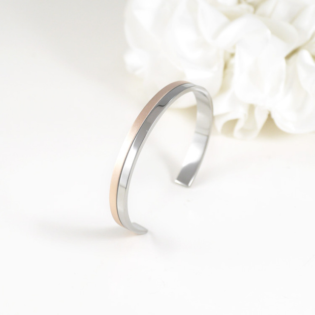 ツートーンデザインバングル