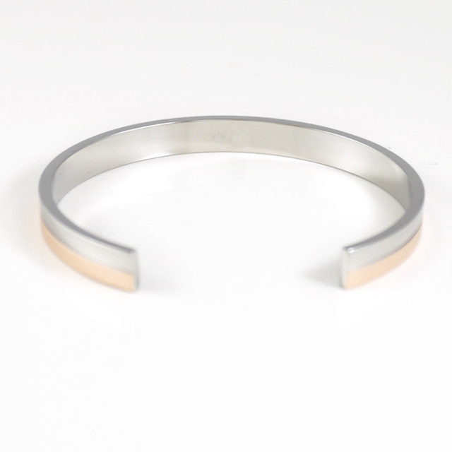 ツートーンデザインバングル