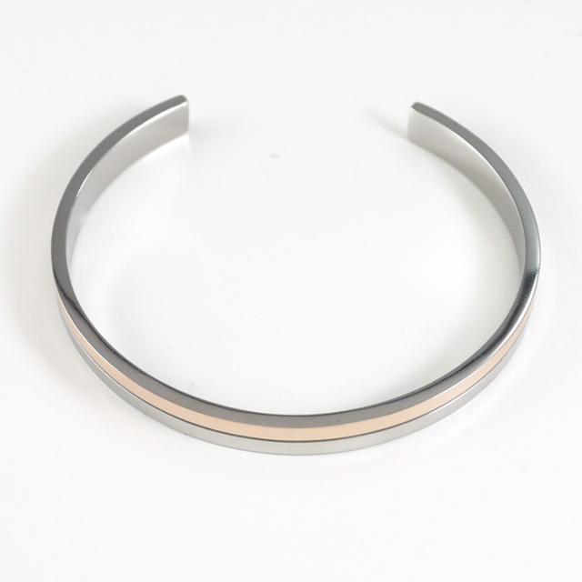 ツートーンデザインバングル