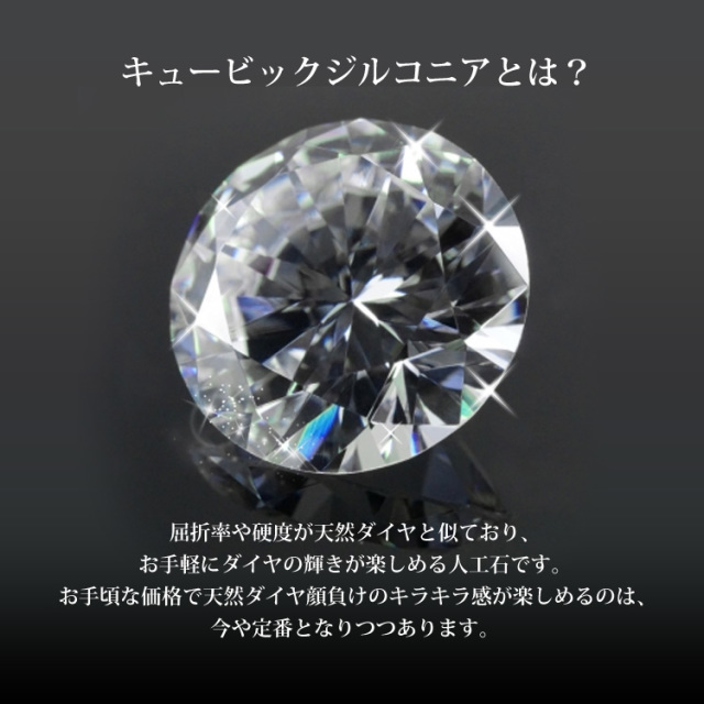 ステンレスペンダント キュービックジルコニアミル打ちオープン
