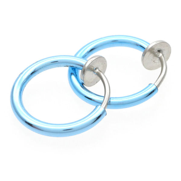ステンレスイヤリング カラーフープイヤリング（両耳用） 金属アレルギー 316L ear002