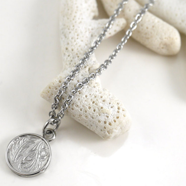 ハワイアン スクロール マイレリーフ ペンダント