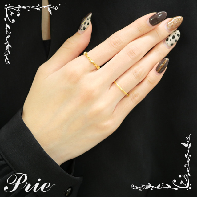 グリッターデザインリング