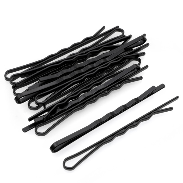 金属アレルギー対応 ヘアピン アメリカピン ウェーブ 玉なし アメピン