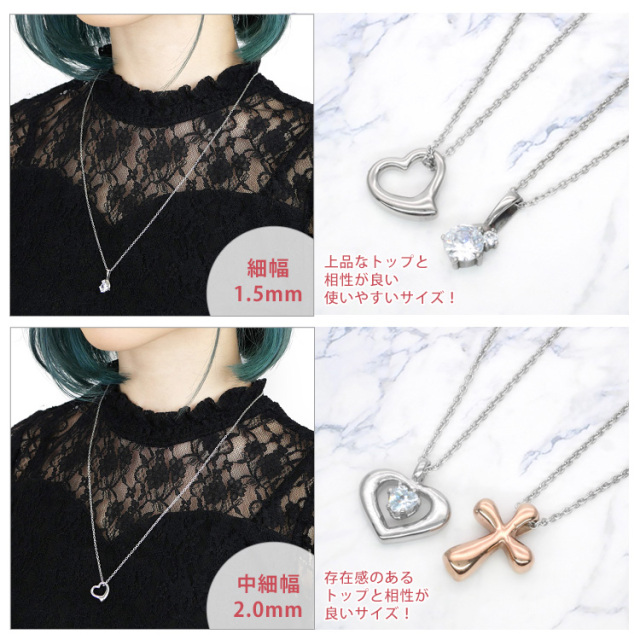 K18YG50.0センチチェ－ンネックレス、アジャスタ－付. 調整可能!