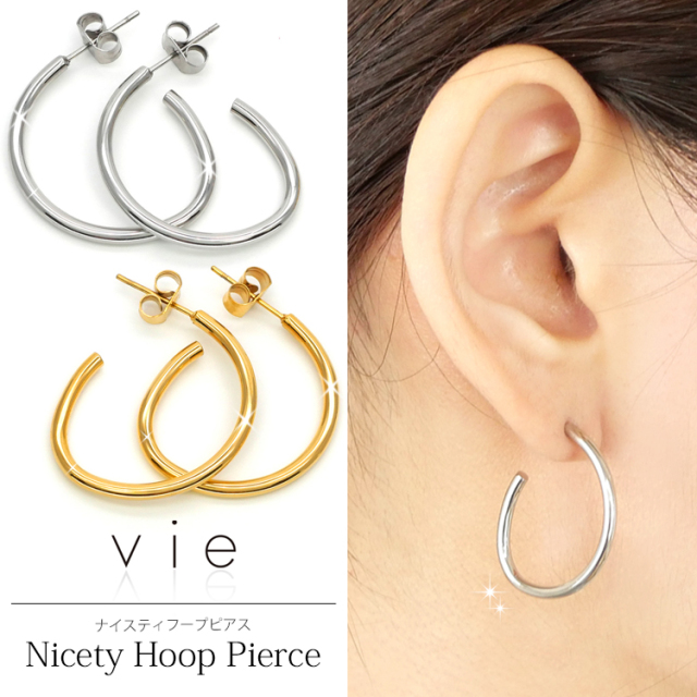 ete/フローピアス/S/シルバー/美品/SV925/K18