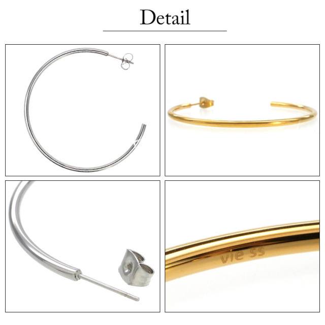 vie クラッシーラージフープピアス