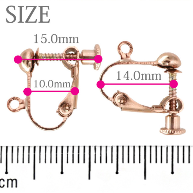 アクセサリーパーツ ピアス用金具 カラーイヤリング イヤリング金具