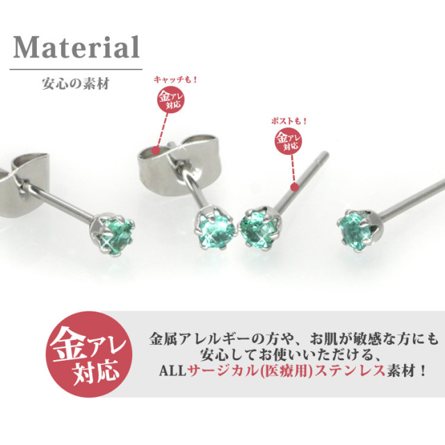 5月の誕生石エメラルド3mm