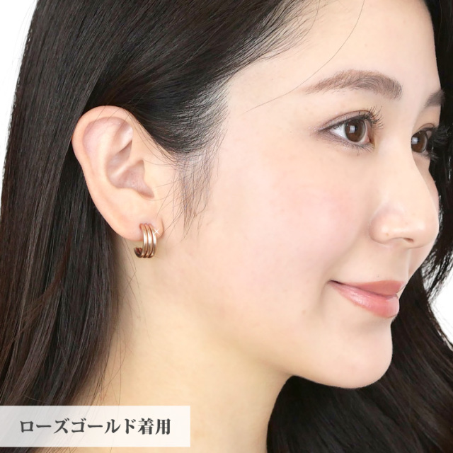 エリンギの頭 両耳用【 3mm×21mm 】ゴールドフープピアス エリンギの頭 両耳用【 3mm×21mm 】ゴールドフープピアス