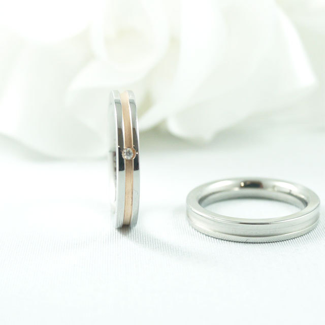 vie グルーブダイヤモンドリング