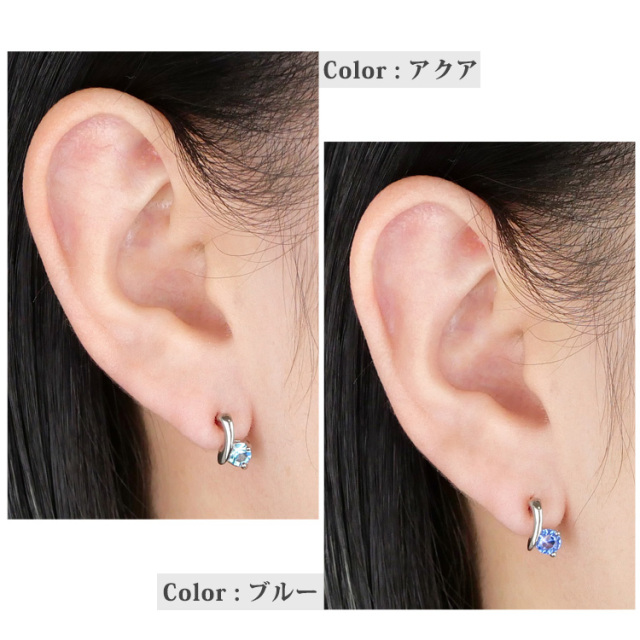 ステンレスピアス ピュアドロップステンレスピアス（両耳用