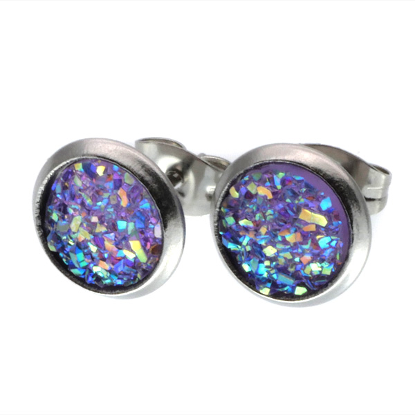 金属アレルギー対応 ステンレスピアス ドゥルージーピアス 両耳用