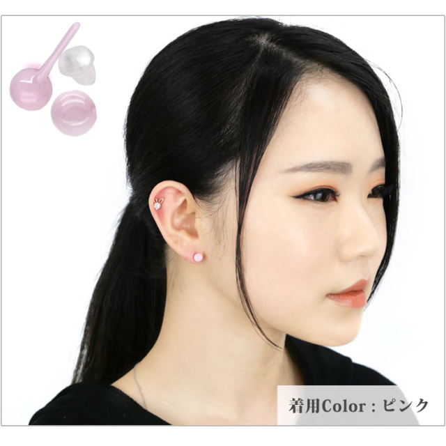 中東ドバイ24kgpバングル　花24kgpピアスアレルギー反応なし　多少重みあり 凛 RIN ピアス レディース ハート 16Kコーティング 16金 チタン