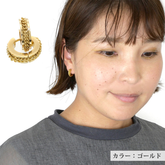 KAORU スパークルフープピアス、ラピスラズリチェーン KAORU(カオル)｜TRIBALシルバーフープ ピアス S/シルバー の通販