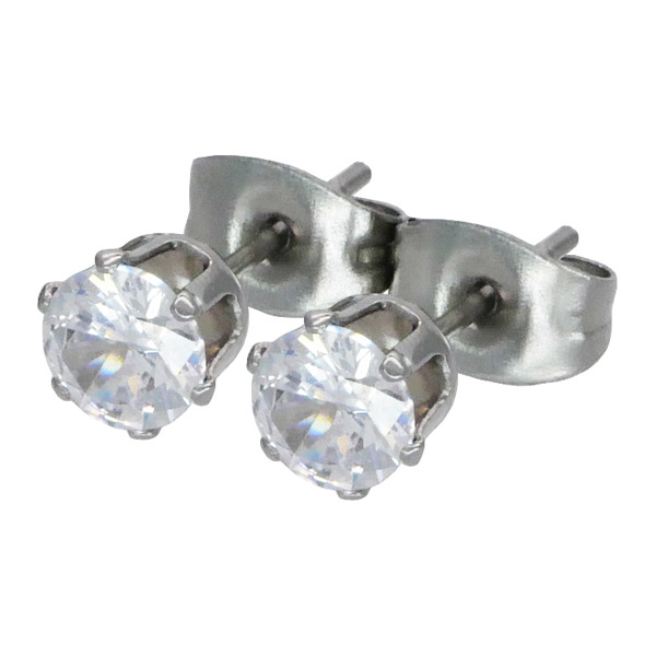 ナナ 様✩.*˚ ブローチ ピアス シルバー 金属アレルギー対応 316L キュービックジルコニアピアス｜ステンシーナナ