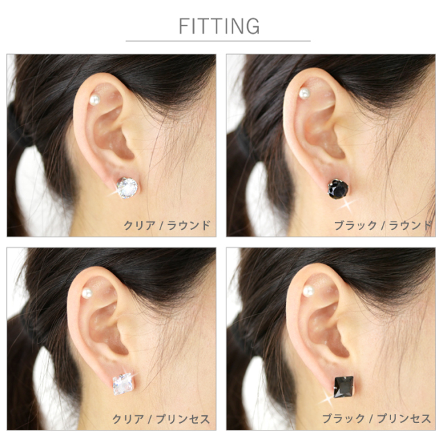 BIGキュービックジルコニアピアス