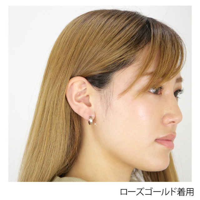 プレートエッジフープピアス フープピアス