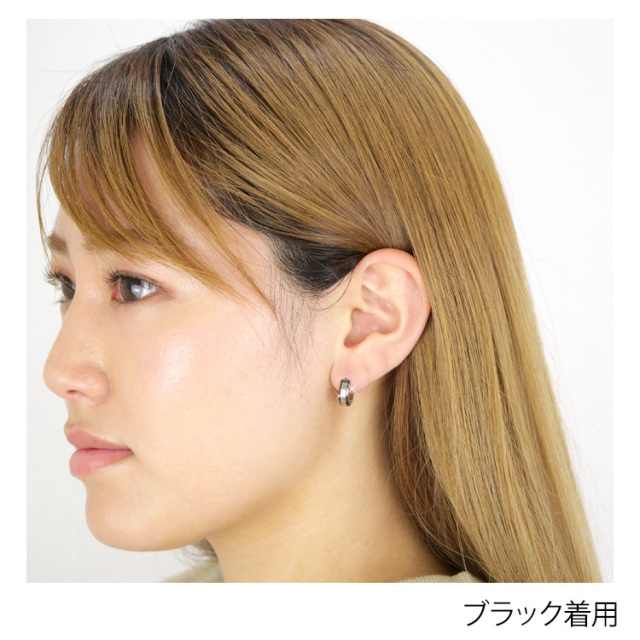 プレートエッジフープピアス フープピアス