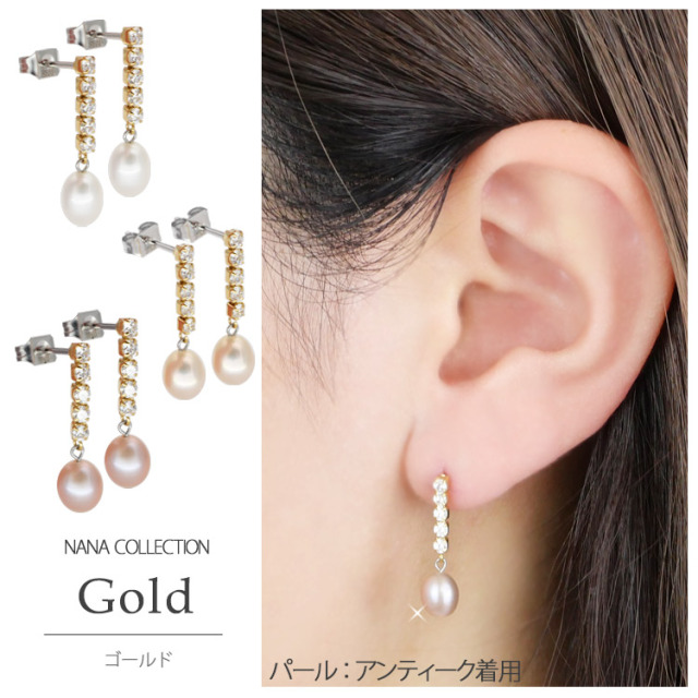 R.ALAGAN/ララガン】TINY STONE STUDS：ピアス（ピアス（両耳用