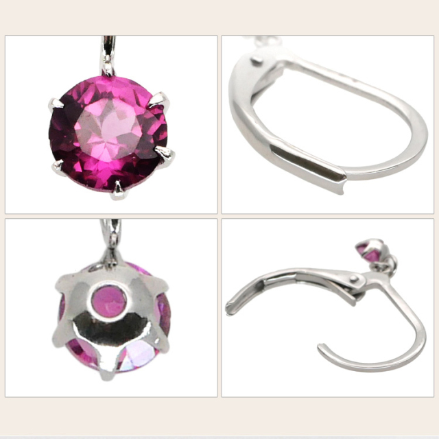 ピンク淡水エジソンパール ジャーマンフックピアス 18k 18k mane pink hook pierce | AURA