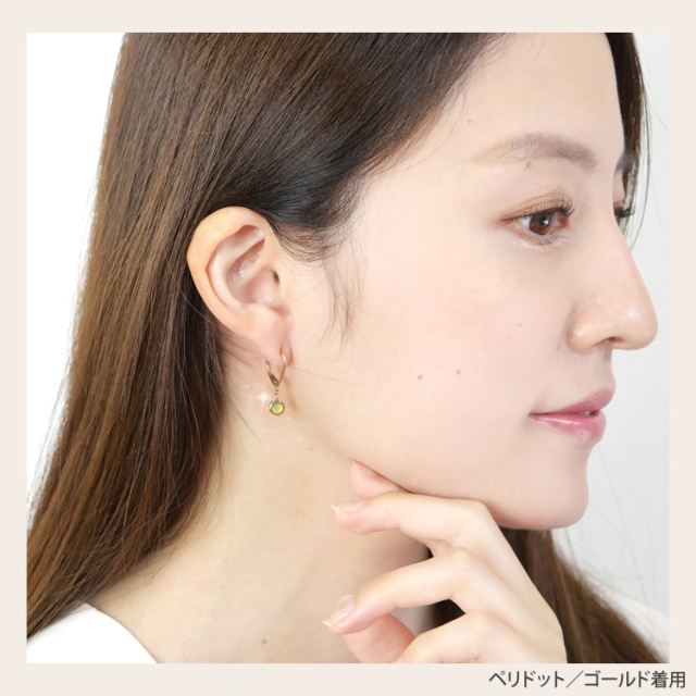 金属アレルギー対応 [EMBELLIR] ステンレスピアス ローズカット