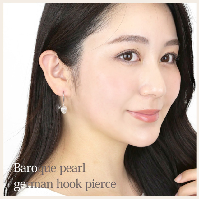 バロックパール　ピアス　（両耳用） ISOLATION / アイソレーション】 BAROQUE PEARL PIERCE
