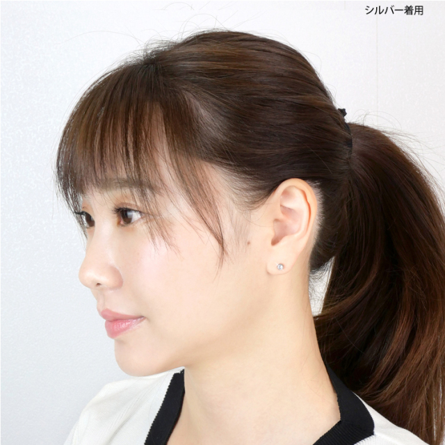 金属アレルギー対応 [EMBELLIR] ステンレスピアス ベゼル